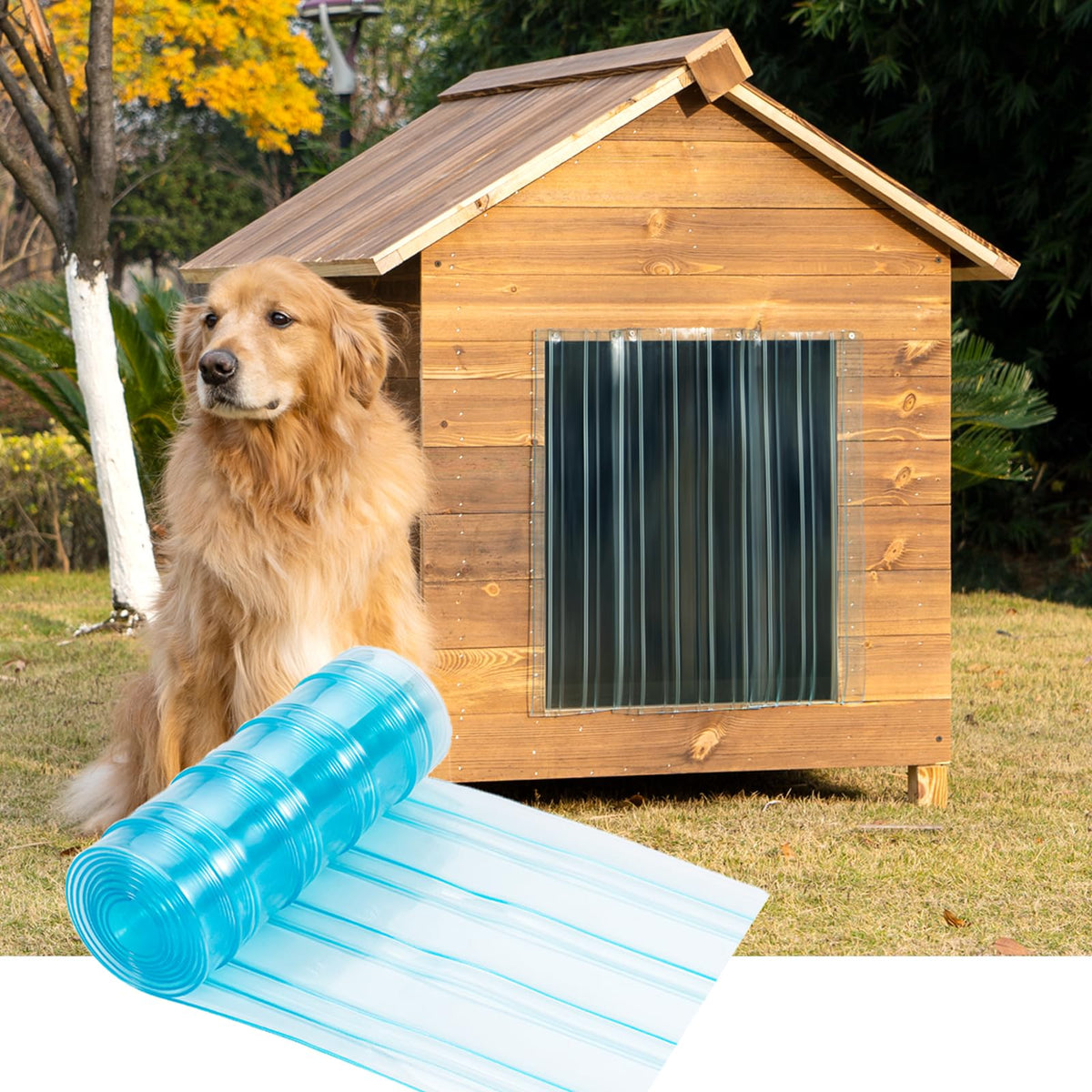 Uross puerta para perros, repuesto extendido para ajuste fácil en puertas grandes.