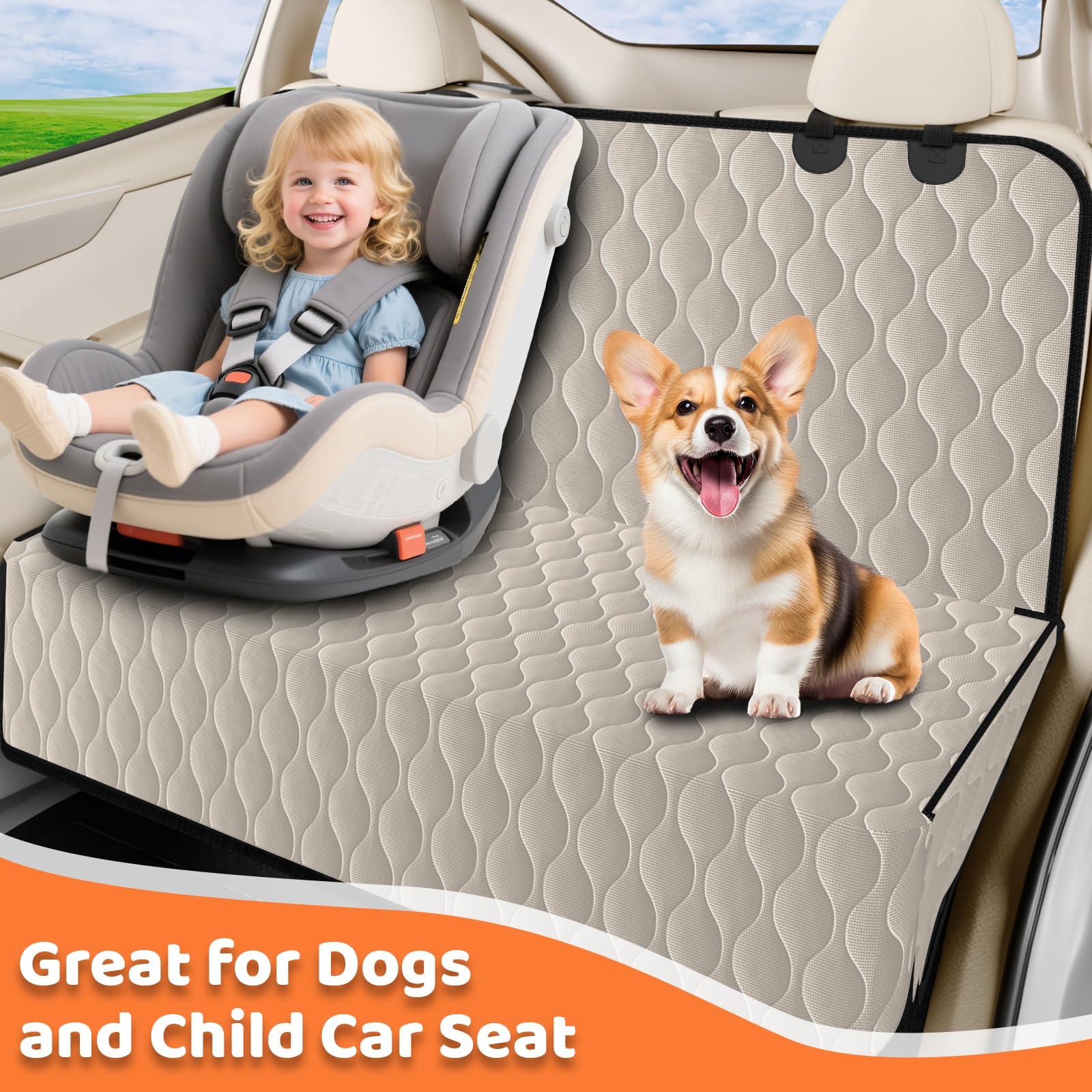 URPOWER protector de asiento con acceso al reposabrazos para mayor comodidad.