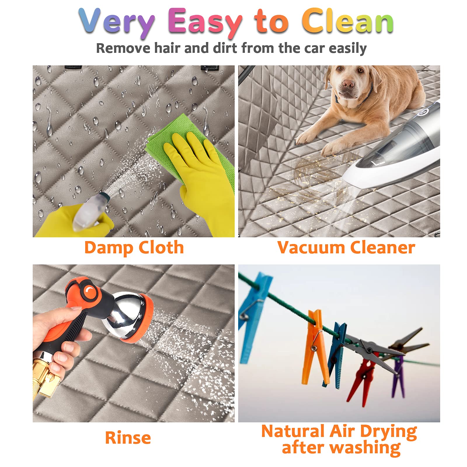 URPOWER anclajes y clips seguros mantienen al perro en su lugar.