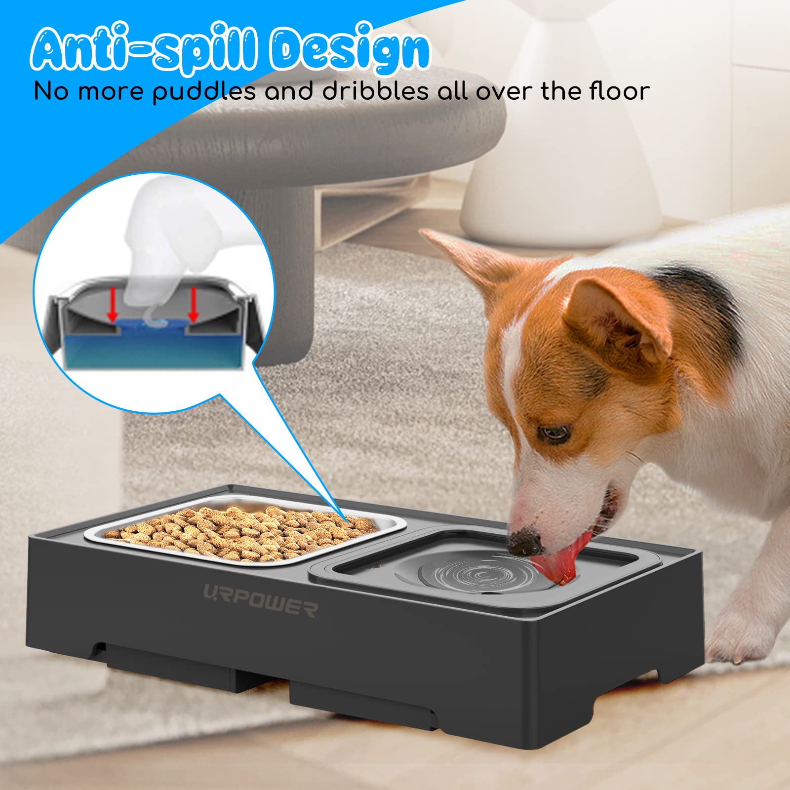 URPOWER base anti deslizante para tazones estables.