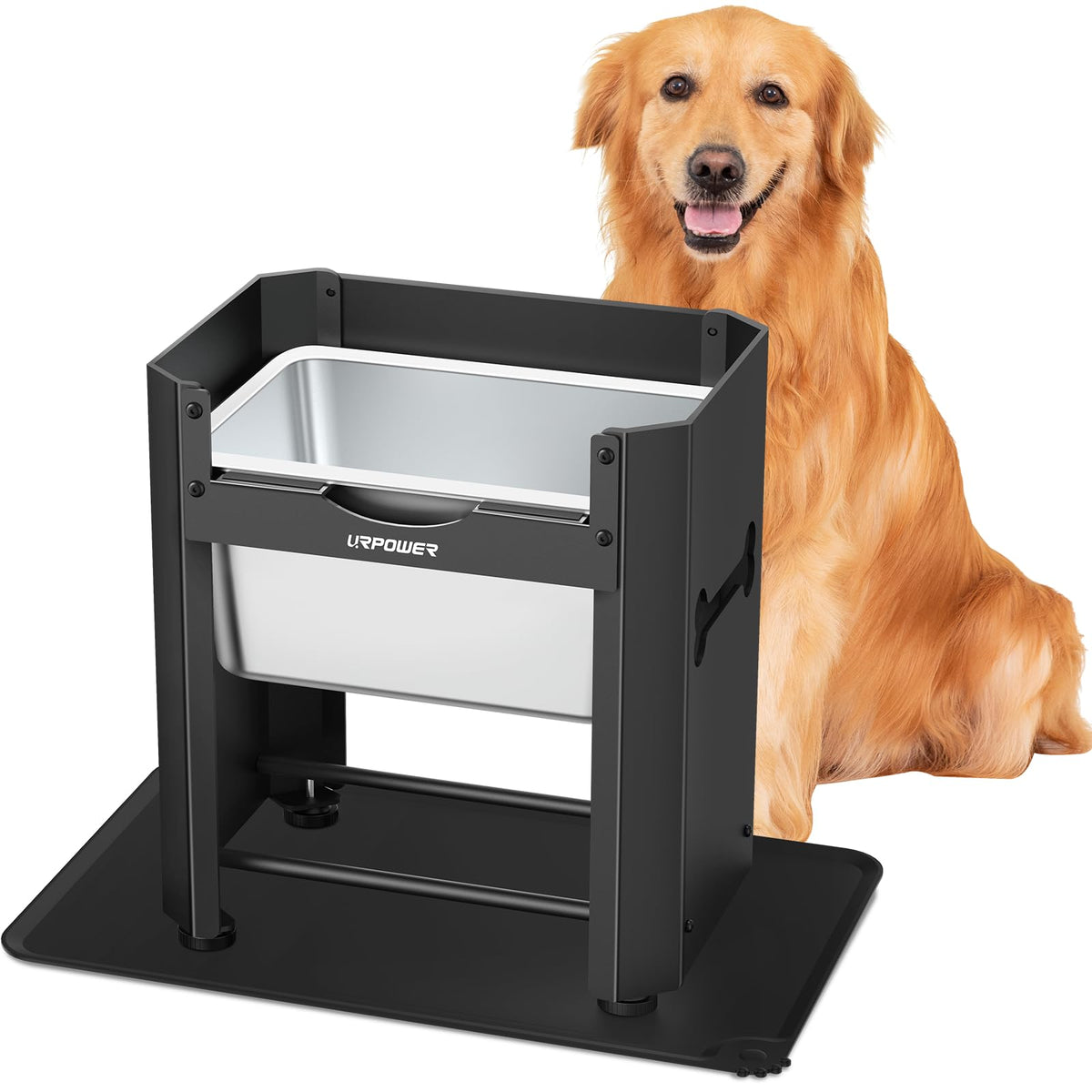 URPOWER bebedero para perros alto de 3 galones, ideal para razas grandes.