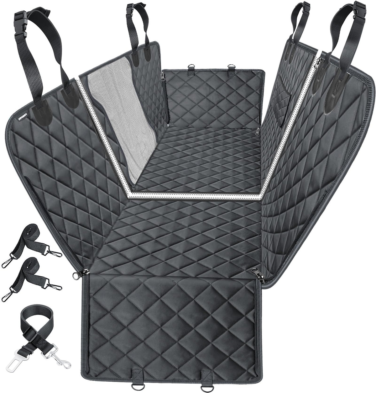 URPOWER funda para asiento trasero de perros, impermeable y antideslizante.