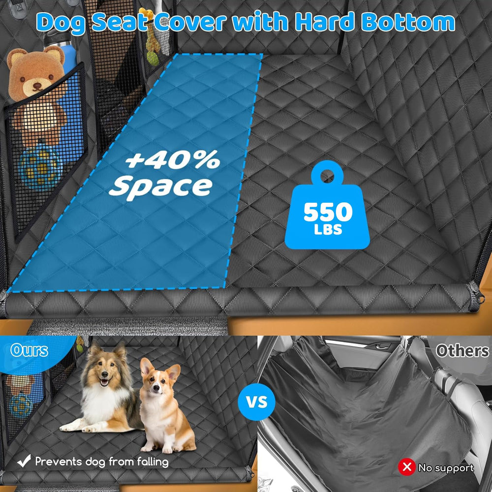 URPOWER cubre-asiento trasero impermeable, protege tapicería y facilita limpieza durante paseos con mascotas.