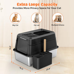 URPOWER entrada superior para gatos activos, reduce desorden