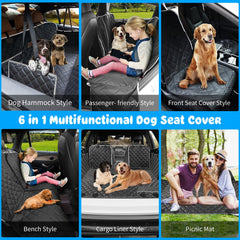 URPOWER hamaca para perros con ventana de malla mejora ventilación
