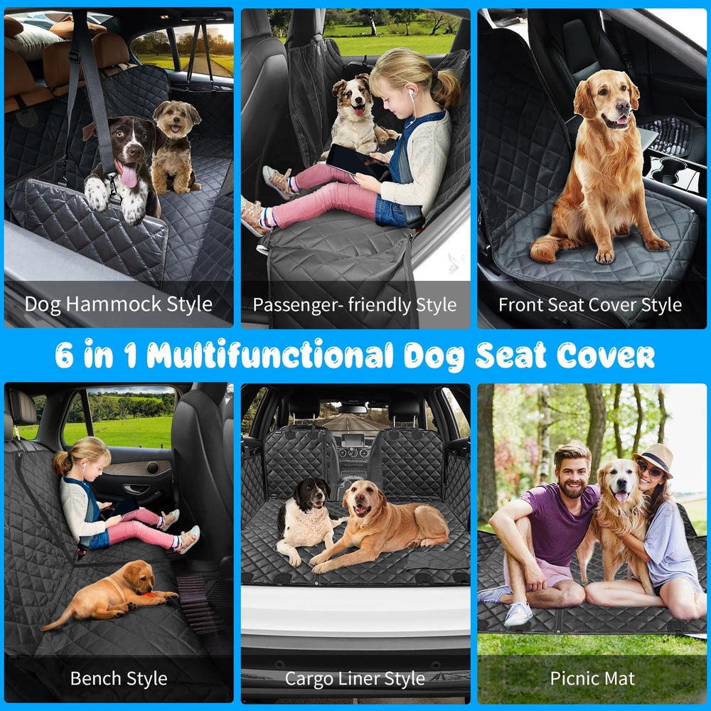 URPOWER hamaca trasera con ventana de malla para perros.