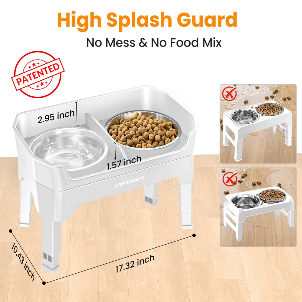 URPOWER soporte con cuatro alturas para perros de cualquier tamaño.