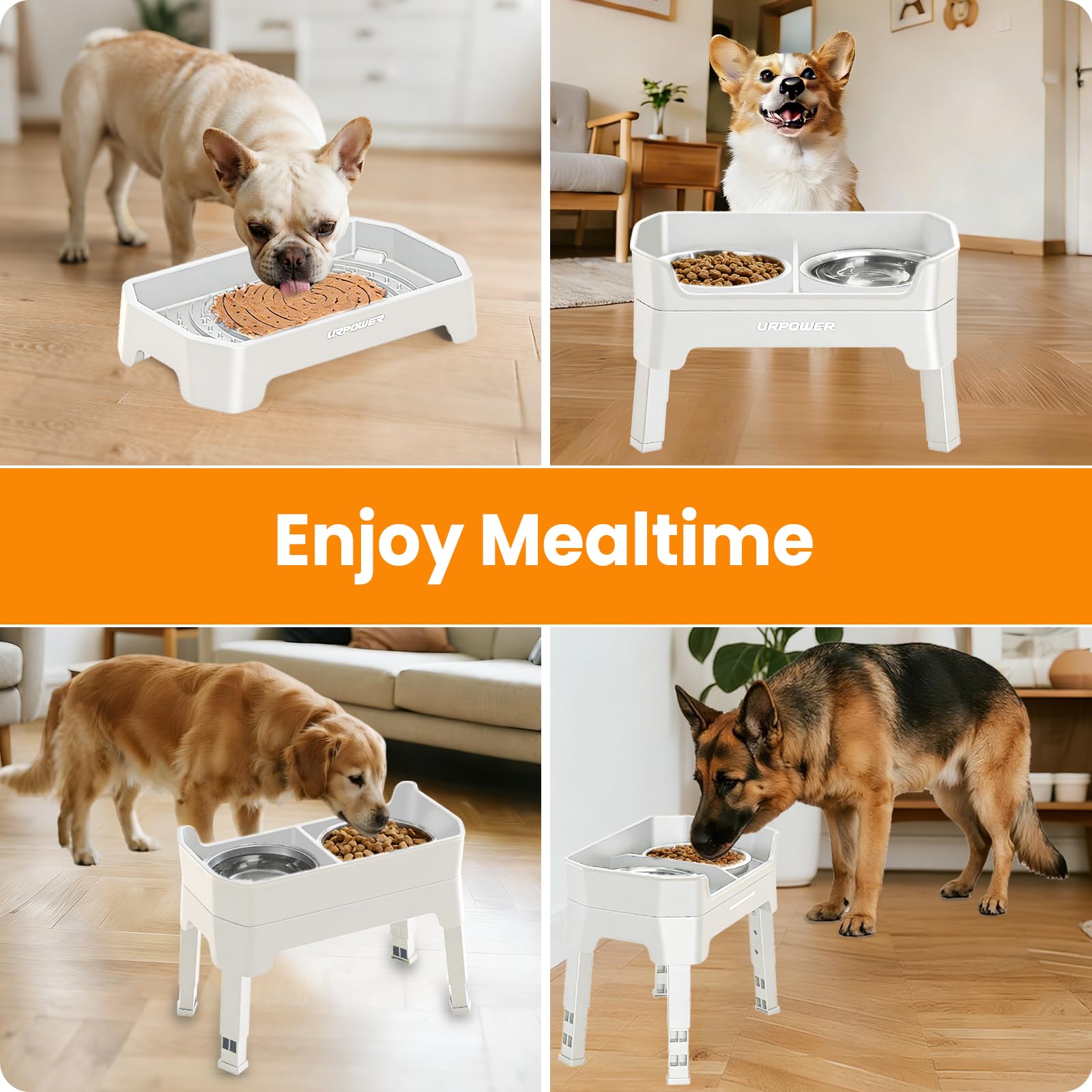 URPOWER uso recomendado para cachorros y perros adultos.