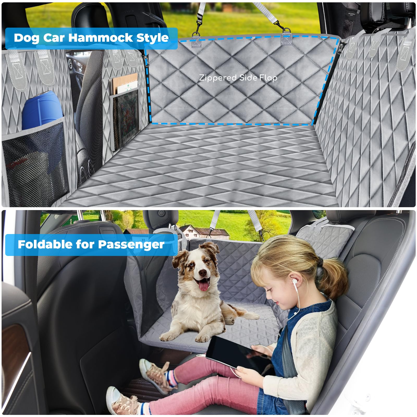URPOWER XL ventana de malla permite ver al perro y reduce ansiedad