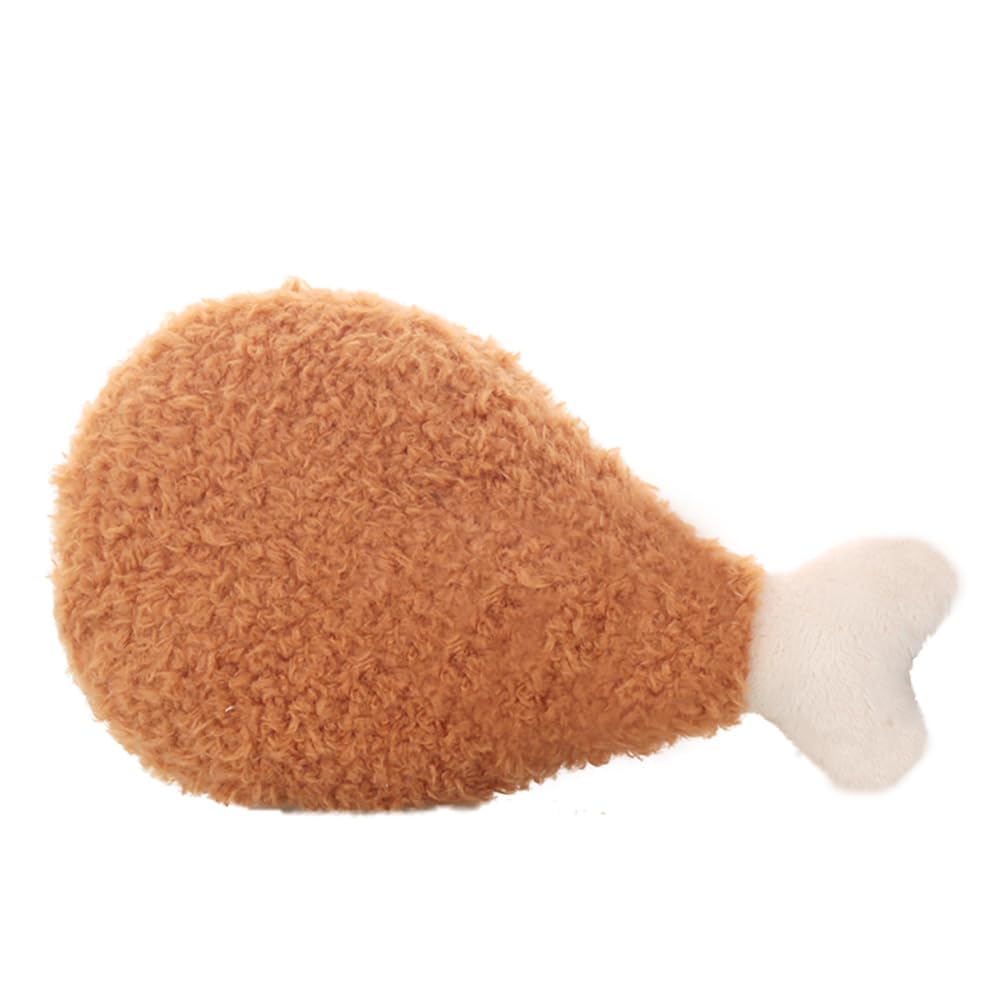 Ushang Pet Peluche Pierna de Pollo: juguete interactivo para perros que fomenta el juego y la dentición.
