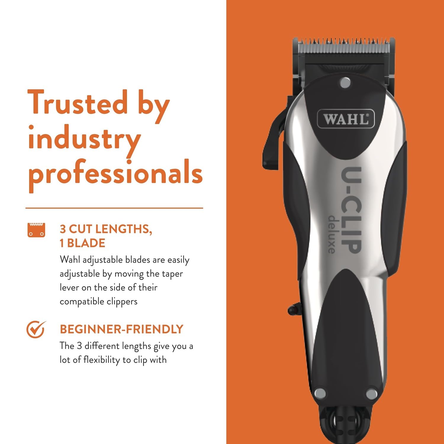 Uso doméstico con Wahl Pro Animal Deluxe U-Clip para cuidado del pelaje