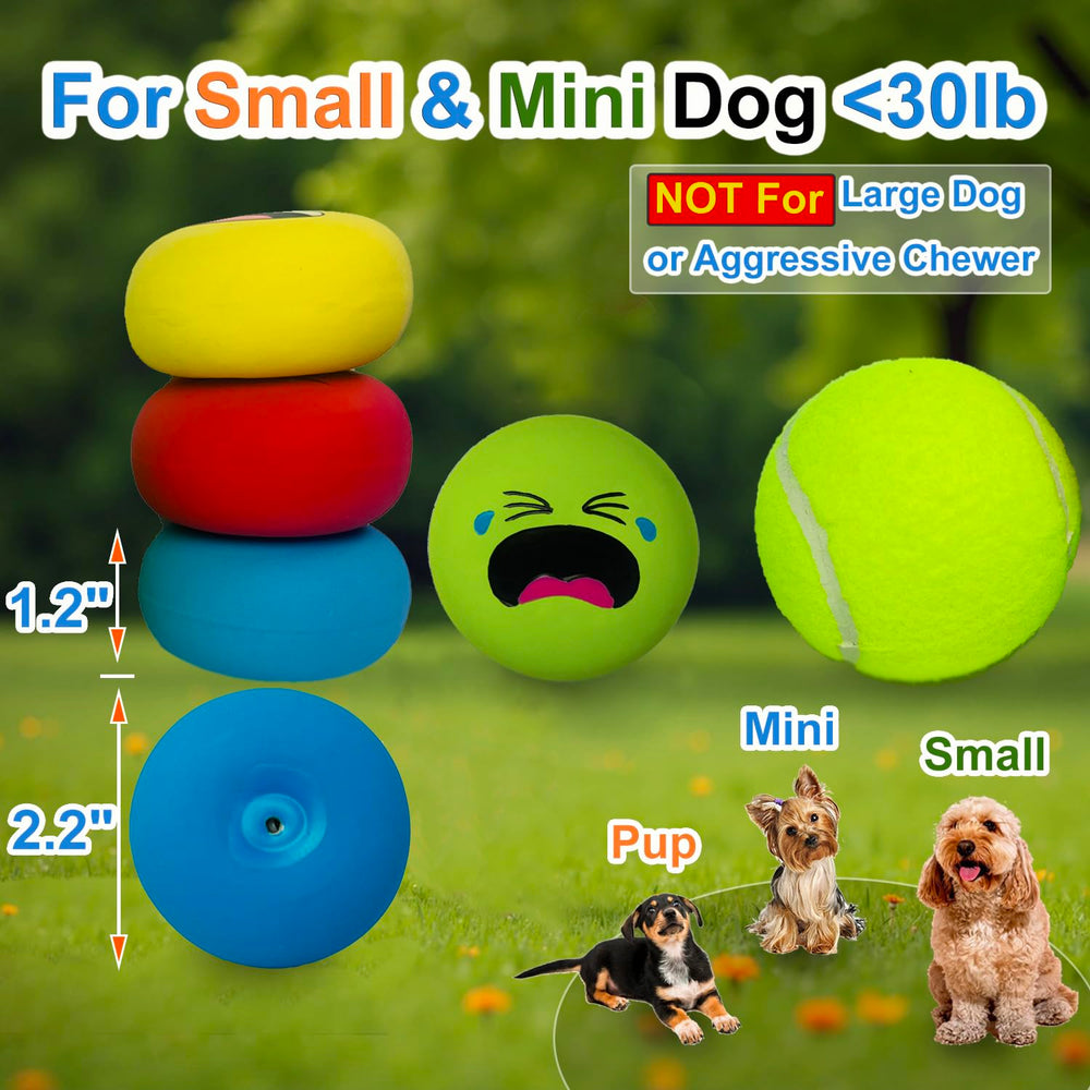 UTOMING bolas látex para perros pequeños listas para juego en interior