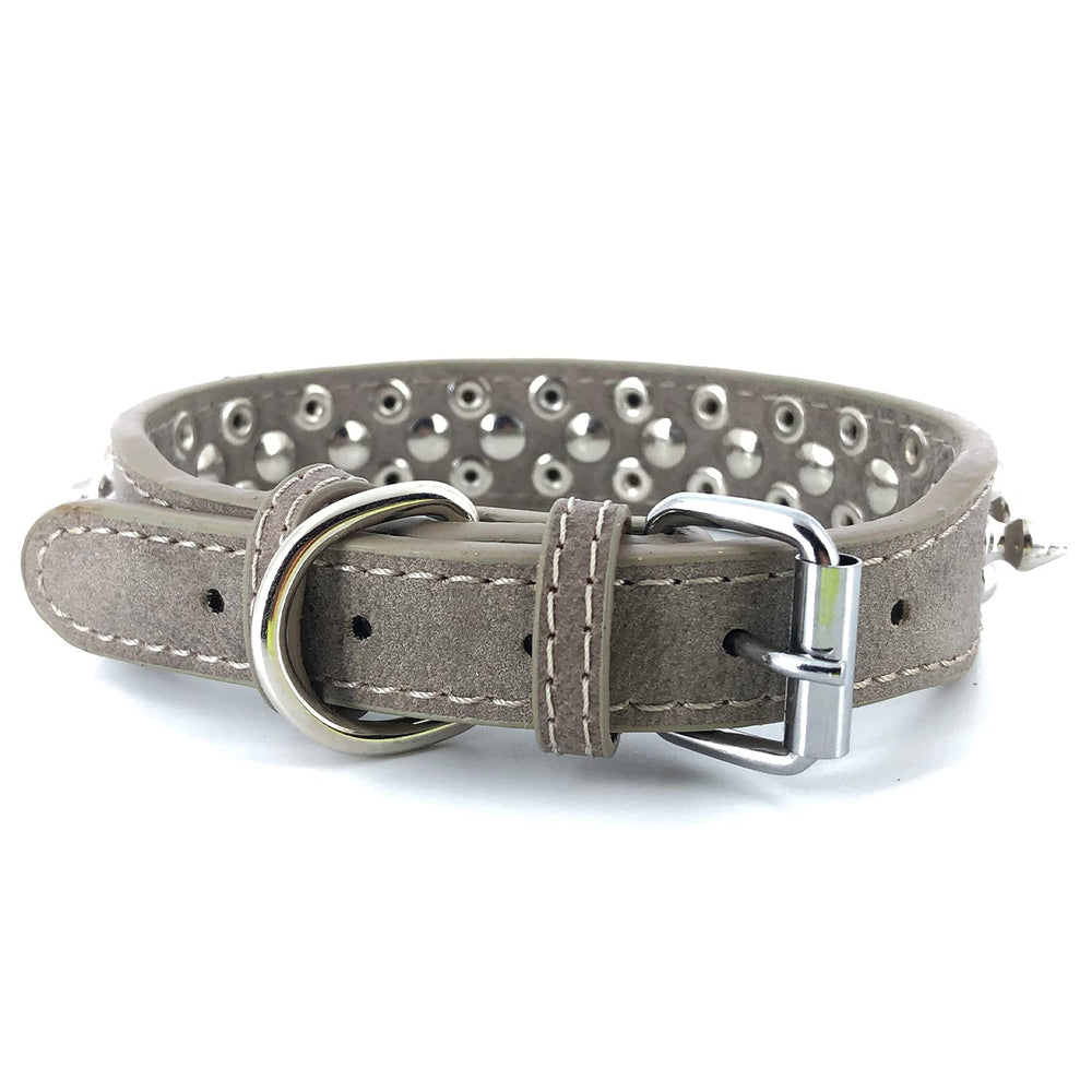 UVONOKAY collar anti-mordida con defensa y tachuelas brillantes para paseos.