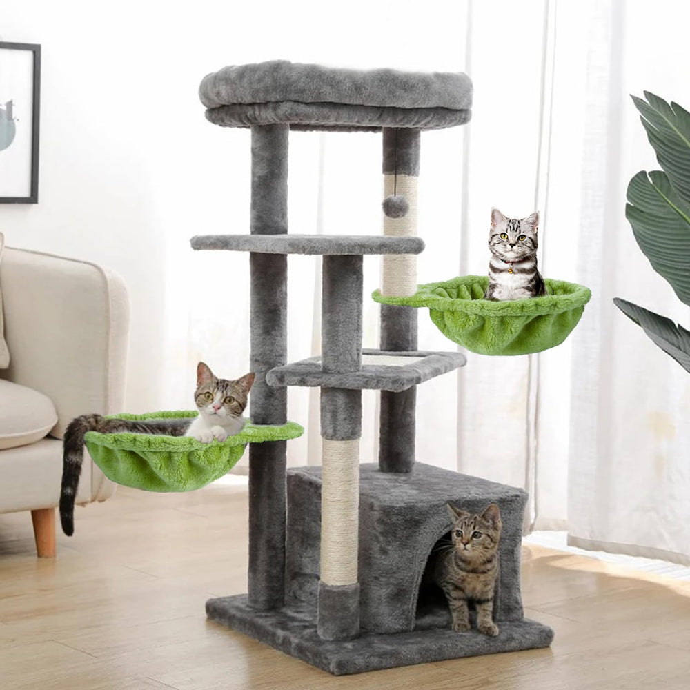 UXIETIN montaje fácil de hamaca para árbol de gatos, instalación rápida.
