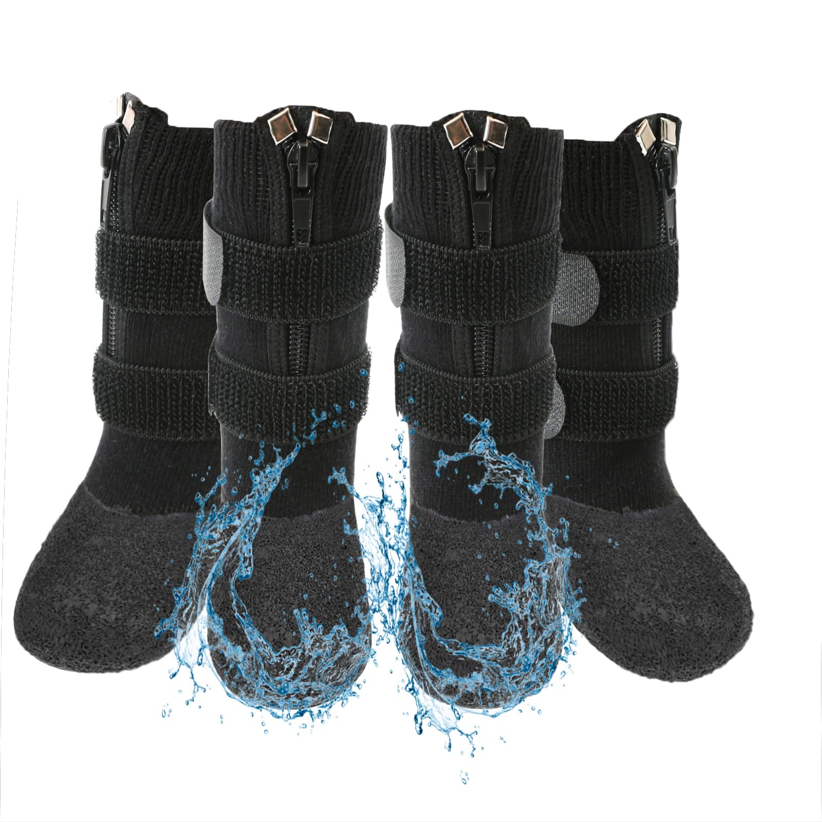 VALFRID botas para perro impermeables con agarre, ideales para paseos en cualquier clima.