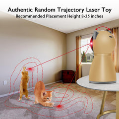 Valonii láser interactivo en interior para gatos con movimiento aleatorio.