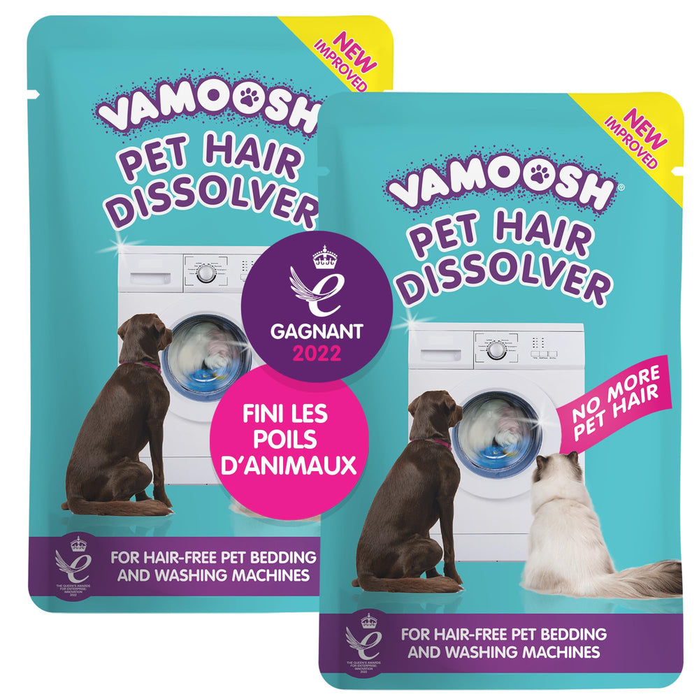 Vamoosh: bolsita para pelo de mascota en la lavadora disuelve el pelo.