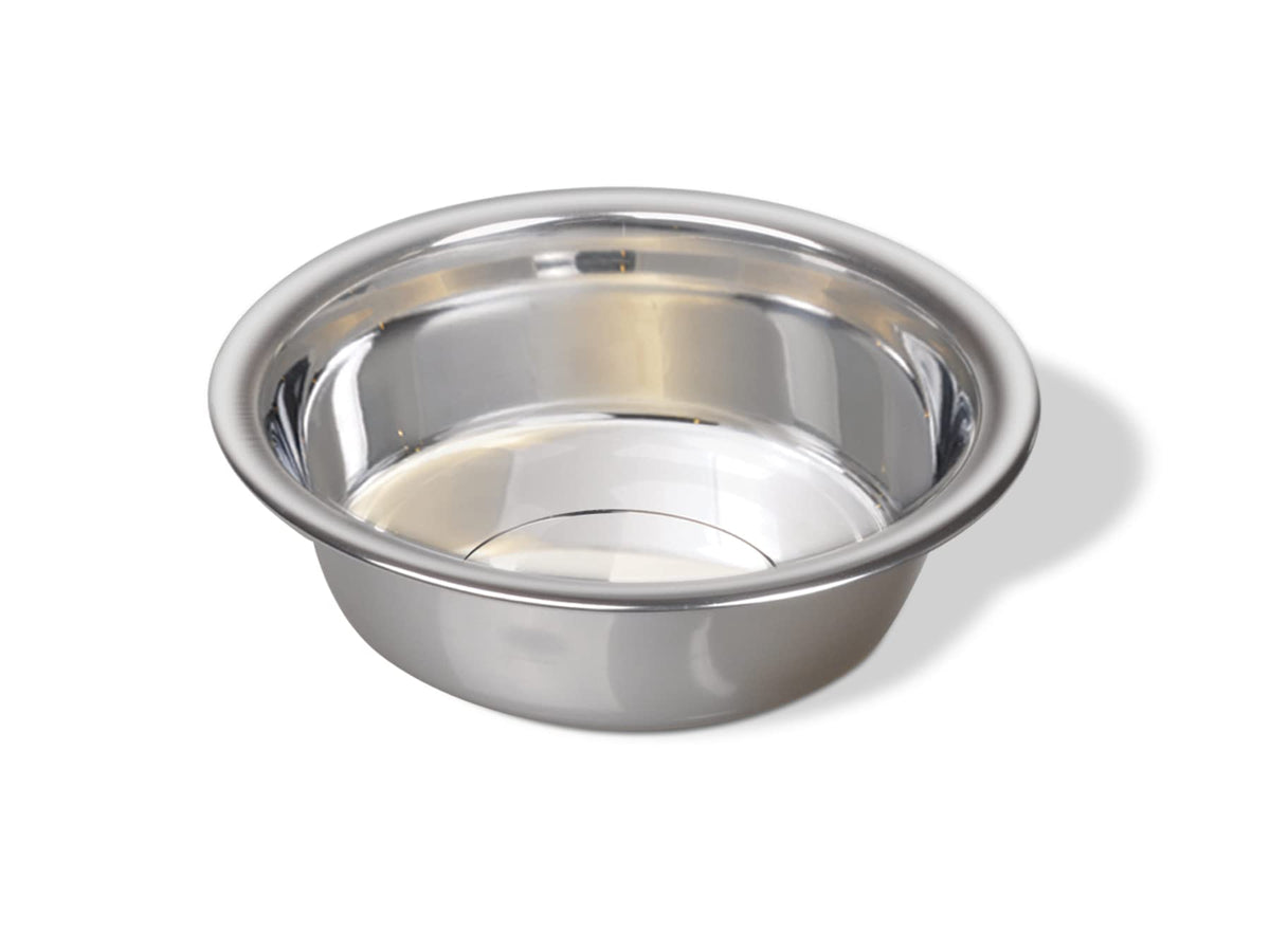 Van Ness: cuenco ligero de acero inoxidable, ideal para alimentos y agua.