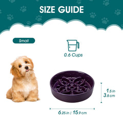 Vancasso comedero-perro rompecabezas floral: favorece comer con calma.