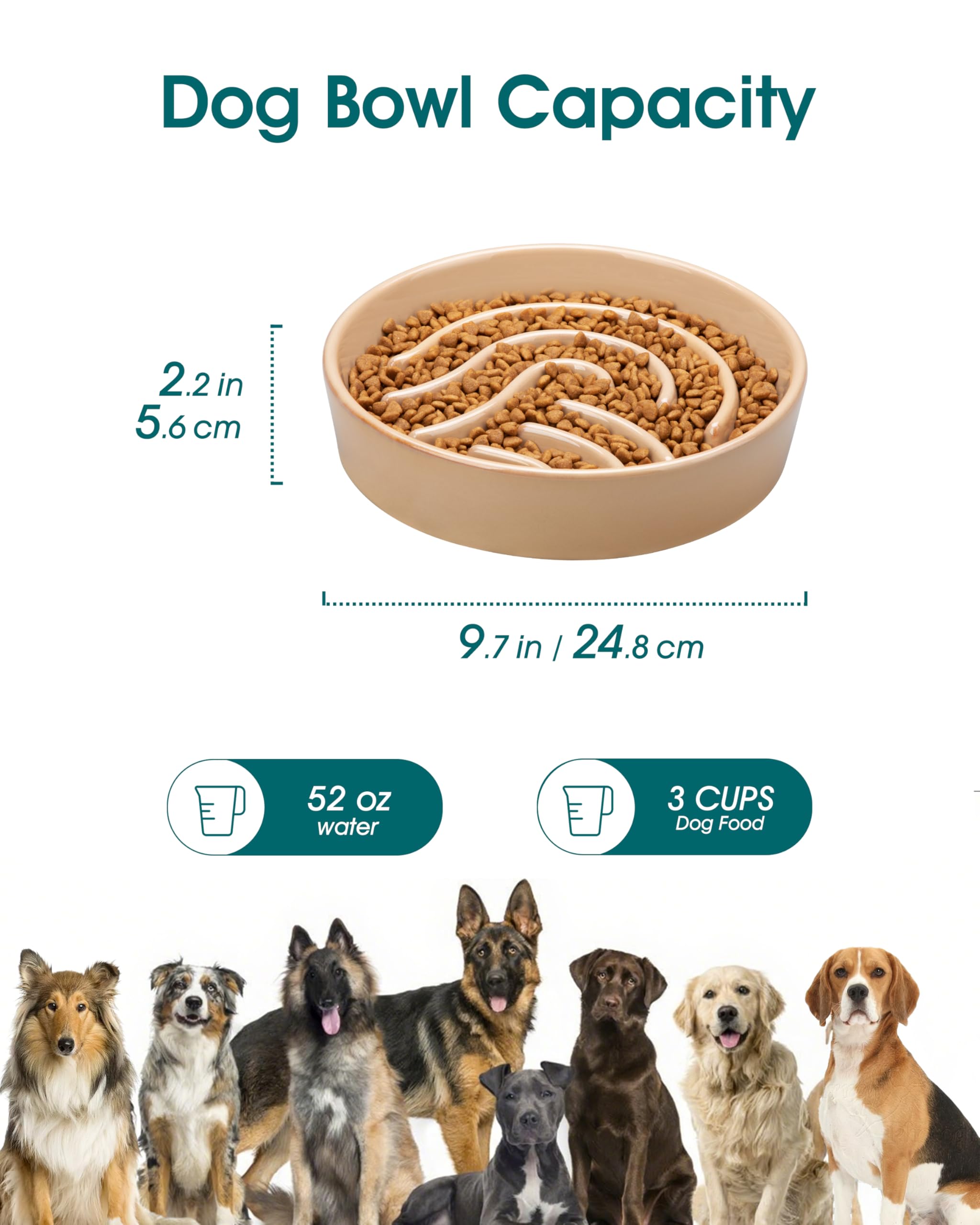 Diseño laberinto de vancasso que estimula al perro durante la comida.