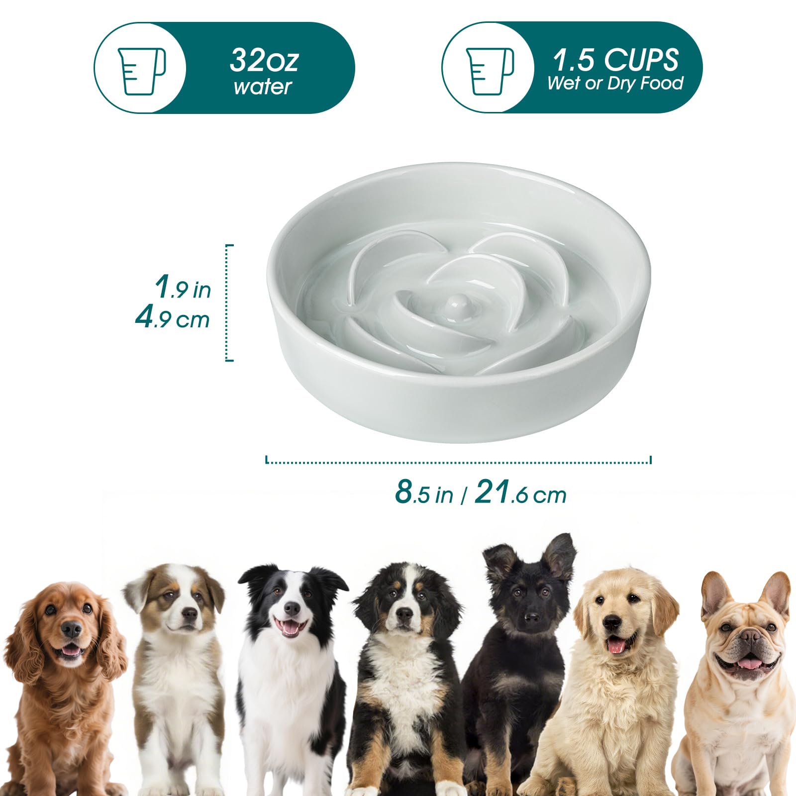Vancasso diseño con ranuras para comer despacio.