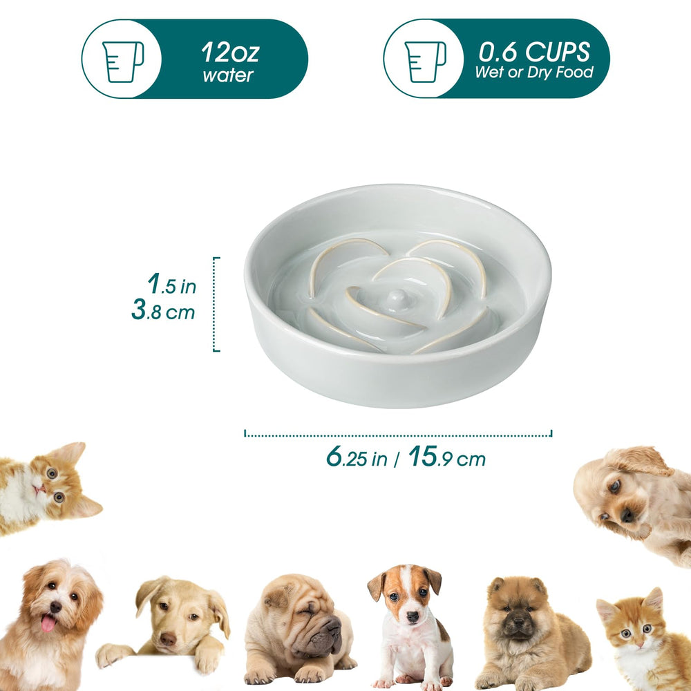Vancasso rompecabezas cerámico para perros, diseño desafiante en cerámica
