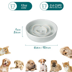 Vancasso rompecabezas cerámico para perros, diseño desafiante en cerámica