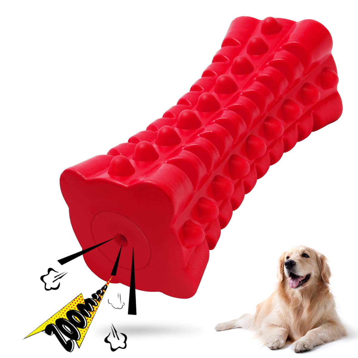 Juguete VANFINE indestructible para perros grandes, resistente a mordidas fuertes.