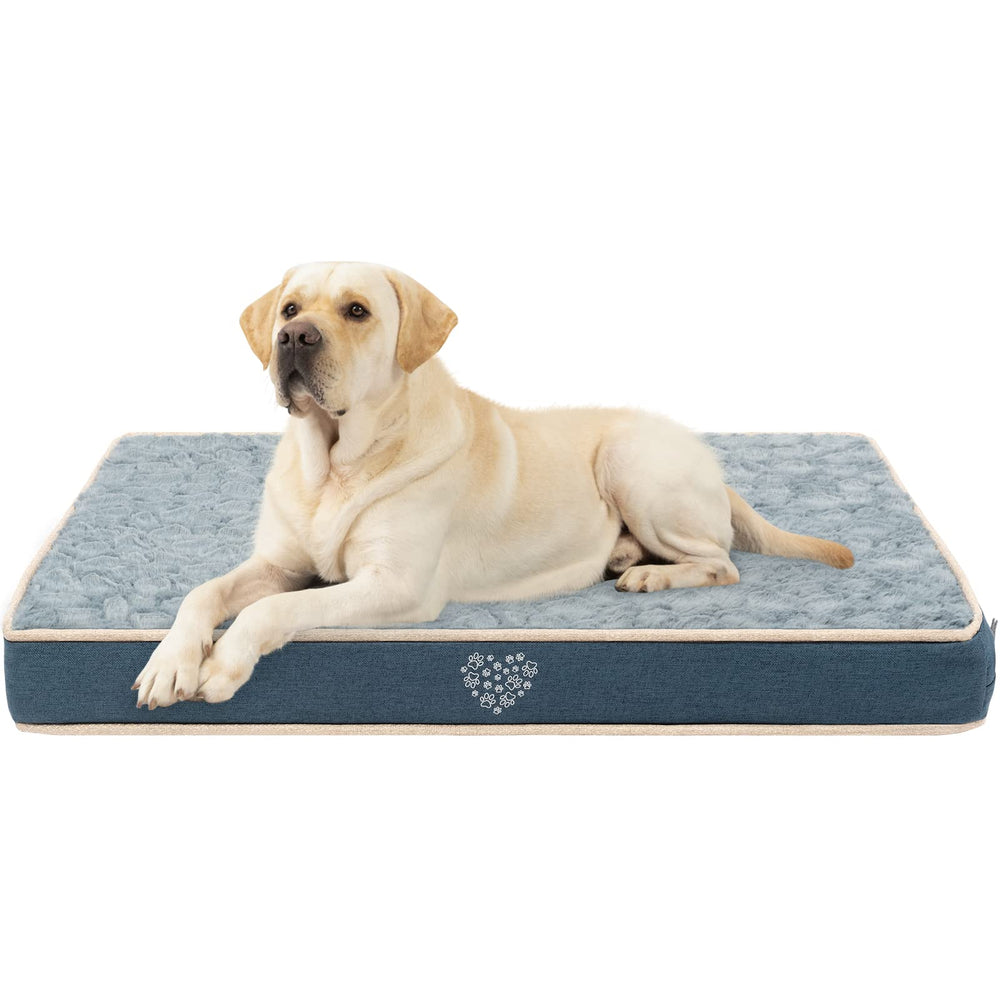 VANKEAN cama perro impermeable con forro interior resistente a derrames.