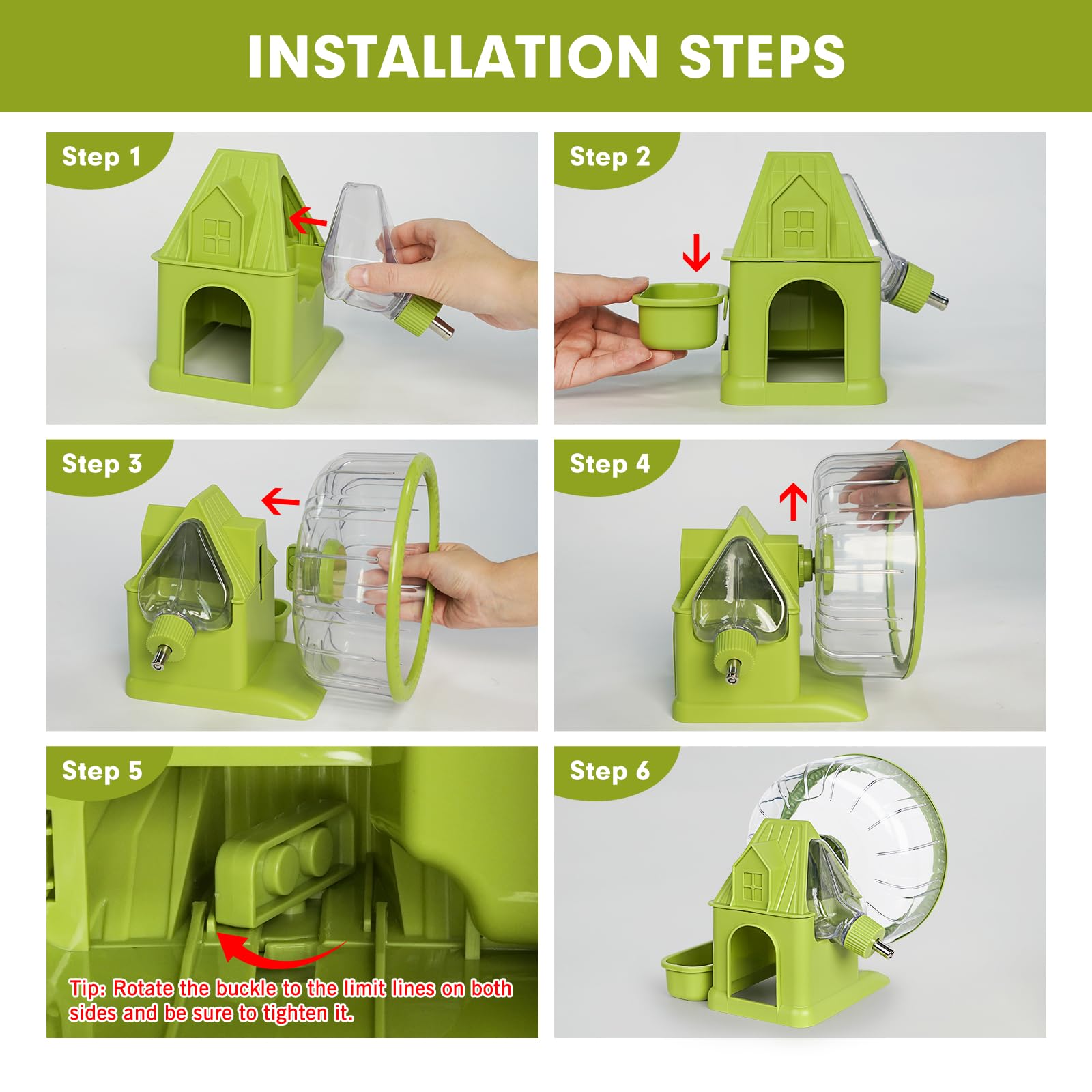 Bebedero automático Vannon de 150 ml para hidratar a tu hámster.