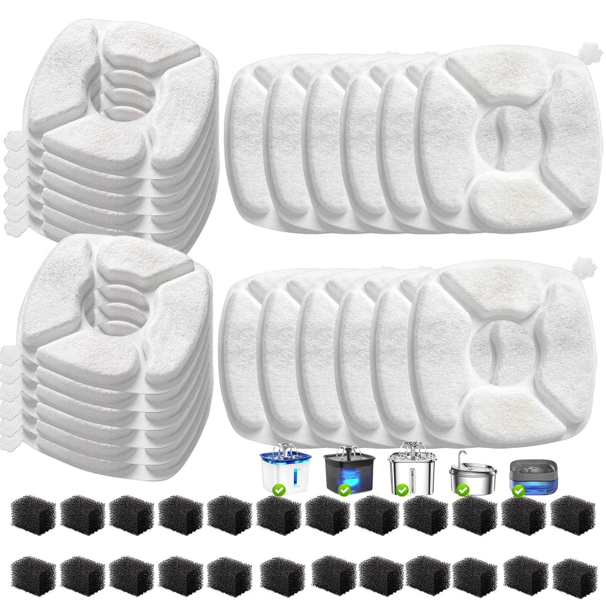 VANVE filtros para fuente de gatos 95oz: mejor compatibilidad y agua limpia