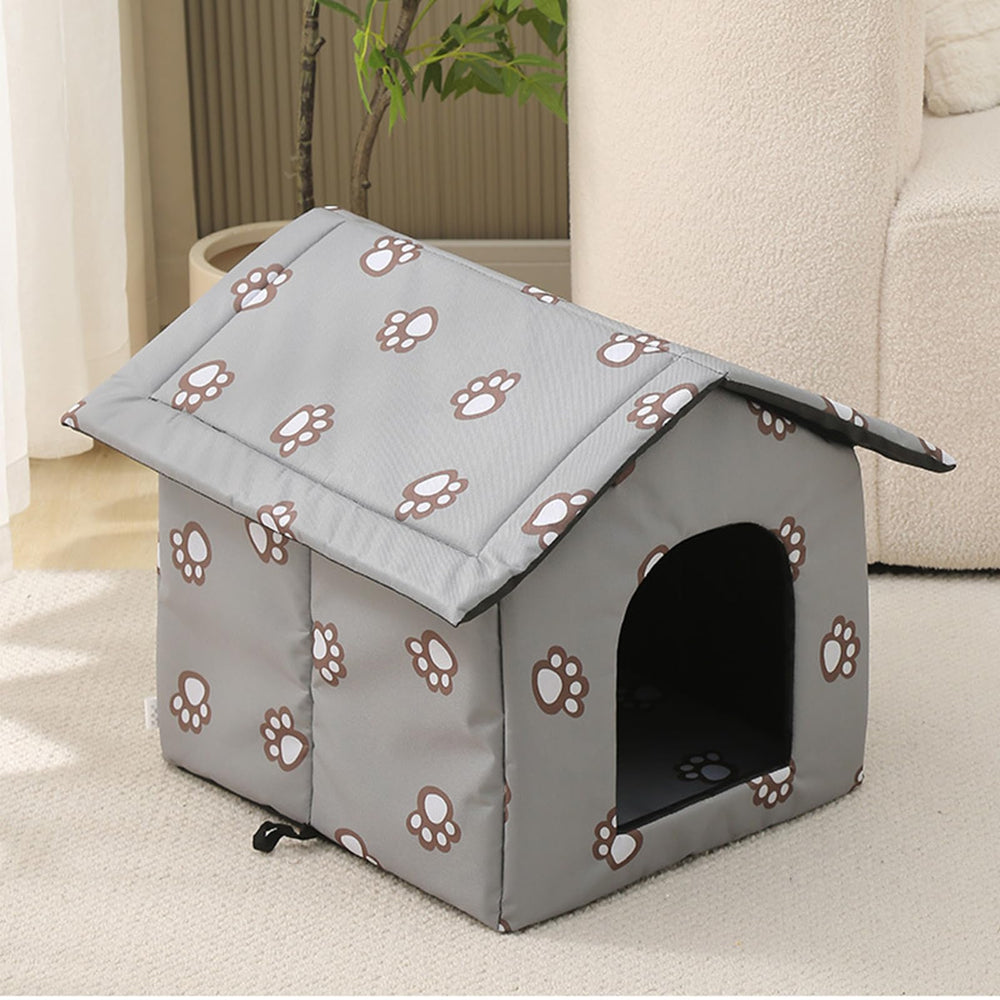 VARMTOR casa-gato interior acolchado, sensación suave para dormir.