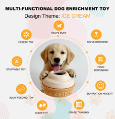 Juguete Vayugo 3 en 1 para perro con dispensador de premios, interactivo