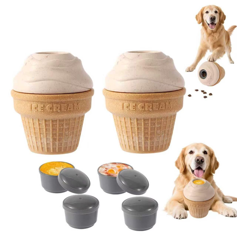 Juguete para perro de Vayugo congelado en forma de helado, ideal para entretenimiento prolongado
