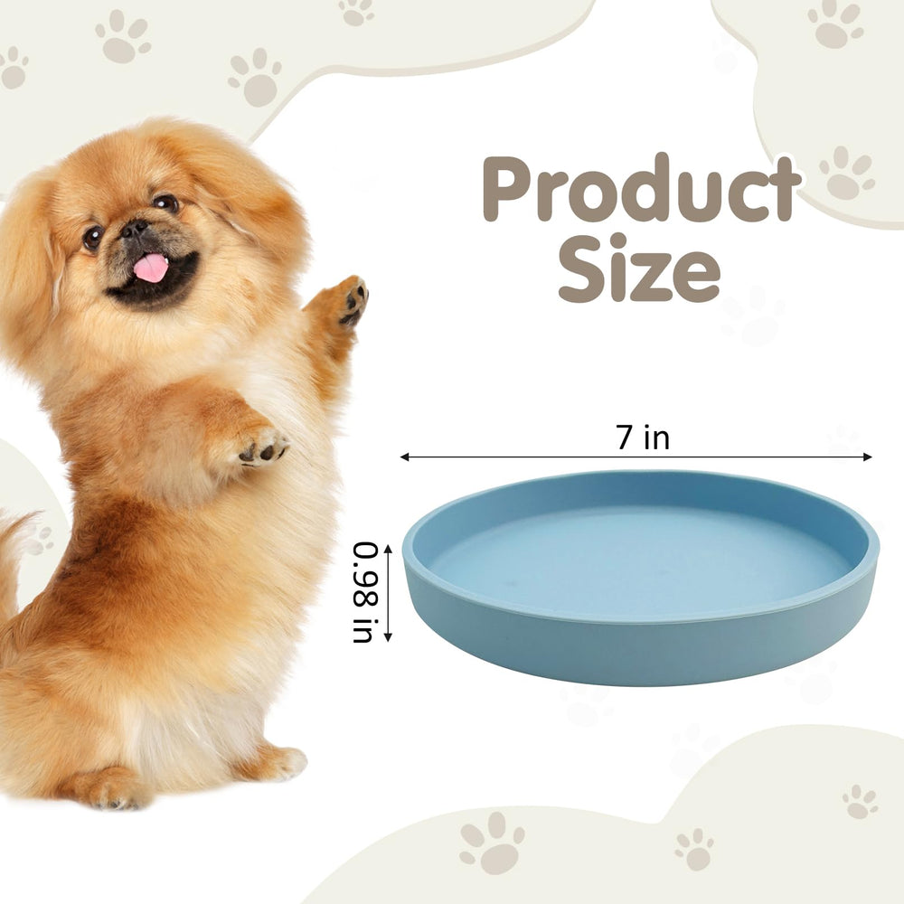 VCEPJH plato para perro silencioso, reduce ruidos al comer, ideal para mascotas tranquilas.