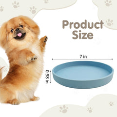 VCEPJH plato para perro silencioso, reduce ruidos al comer, ideal para mascotas tranquilas.
