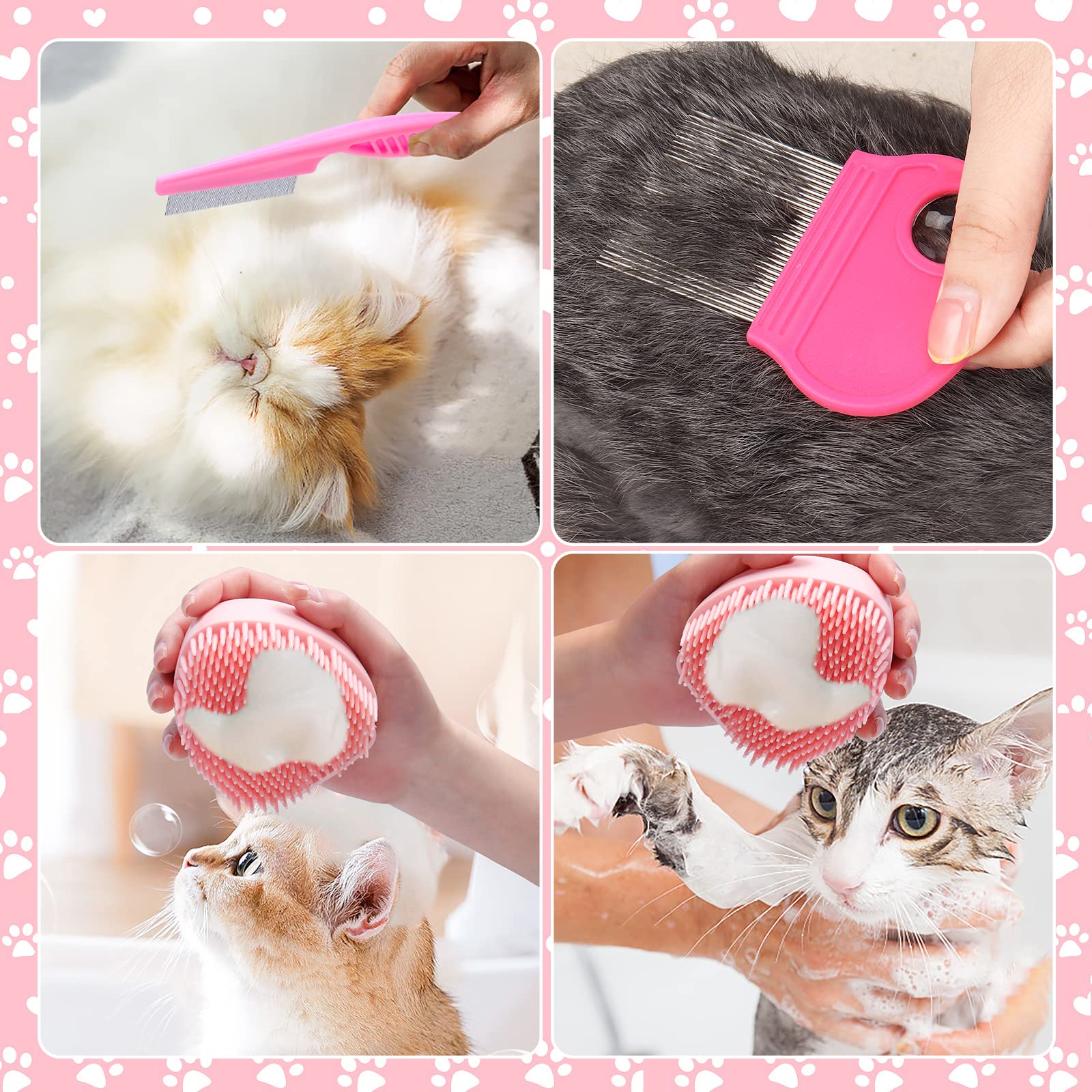 Peine antipulgas VCZONE para gatos: desenreda y cuida la piel.