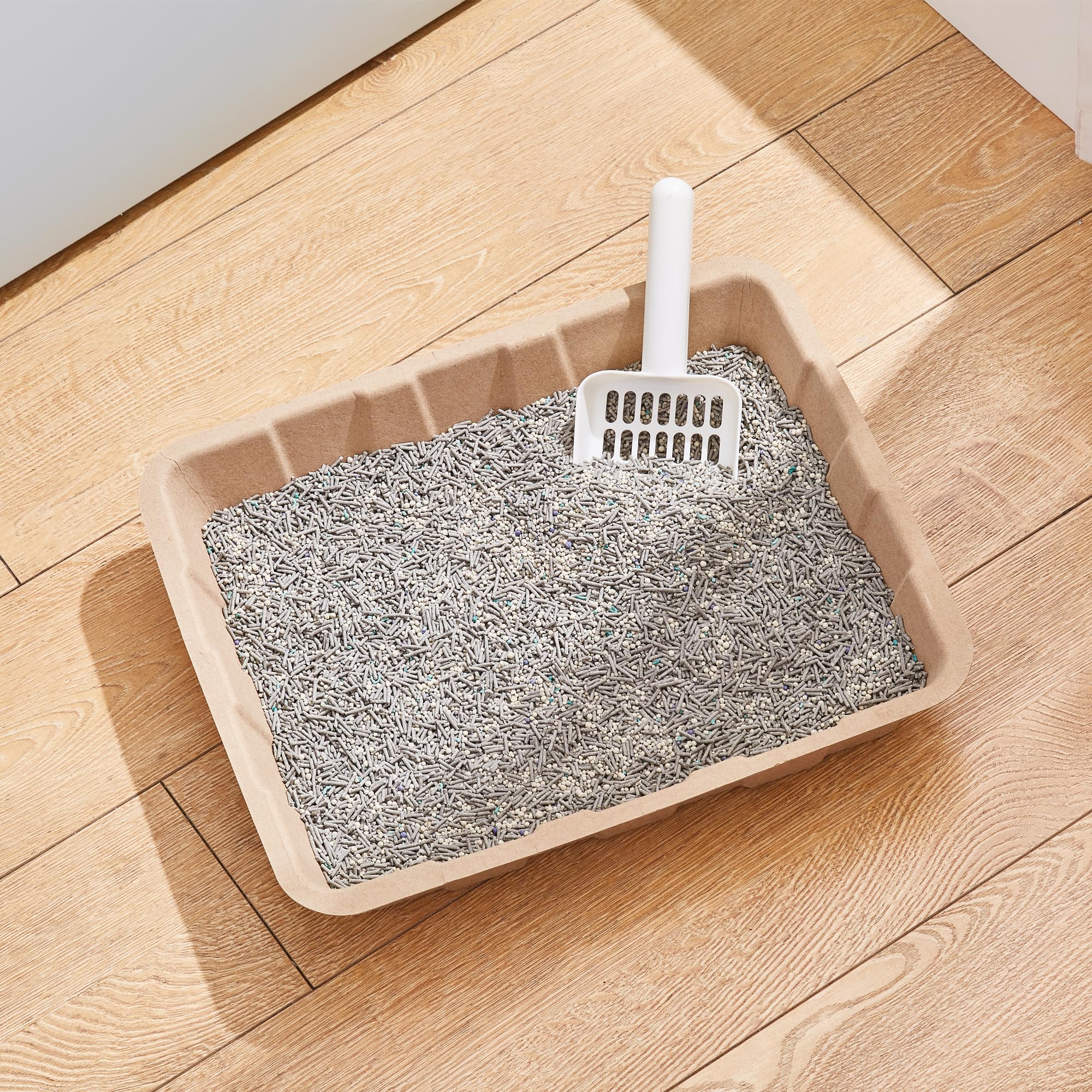 Vealind caja-arena-desechable para viaje, fácil de transportar