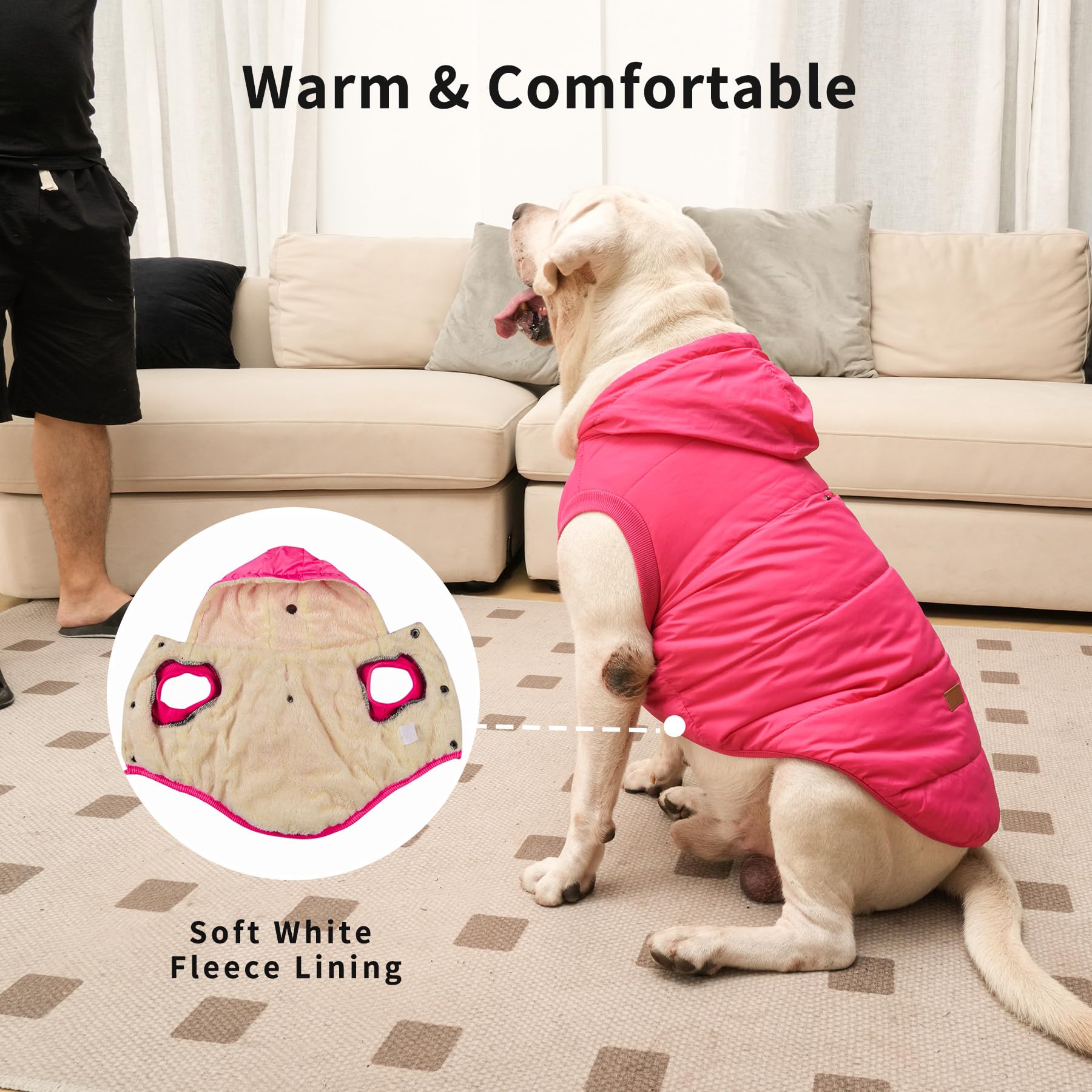 Vecomfy detalle elástico en extremos para ajuste cómodo.