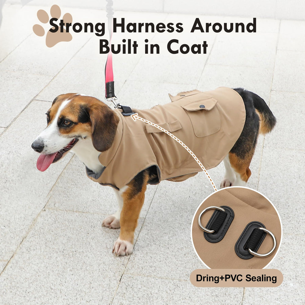 Vecomfy cazadora-perro-bolsillos-almacenamiento: bolsillos útiles para objetos pequeños.
