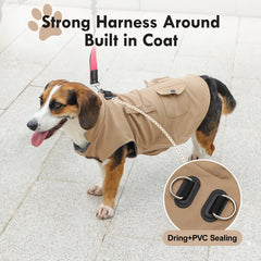 Vecomfy cazadora-perro-bolsillos-almacenamiento: bolsillos útiles para objetos pequeños.