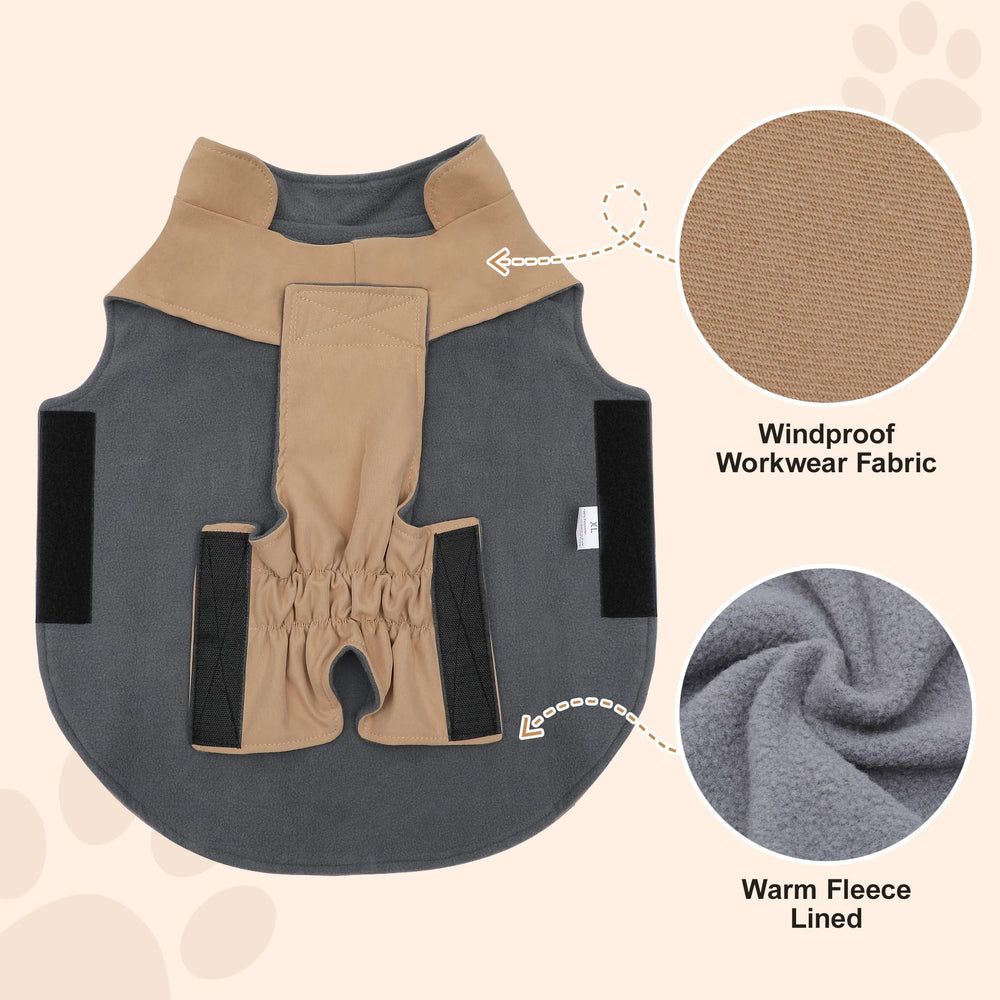 Vecomfy cazadora-perro-ventilacion-diseño-anti-viento: protección ligera contra el viento.
