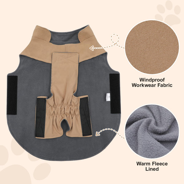 Vecomfy cazadora-perro-ventilacion-diseño-anti-viento: protección ligera contra el viento.