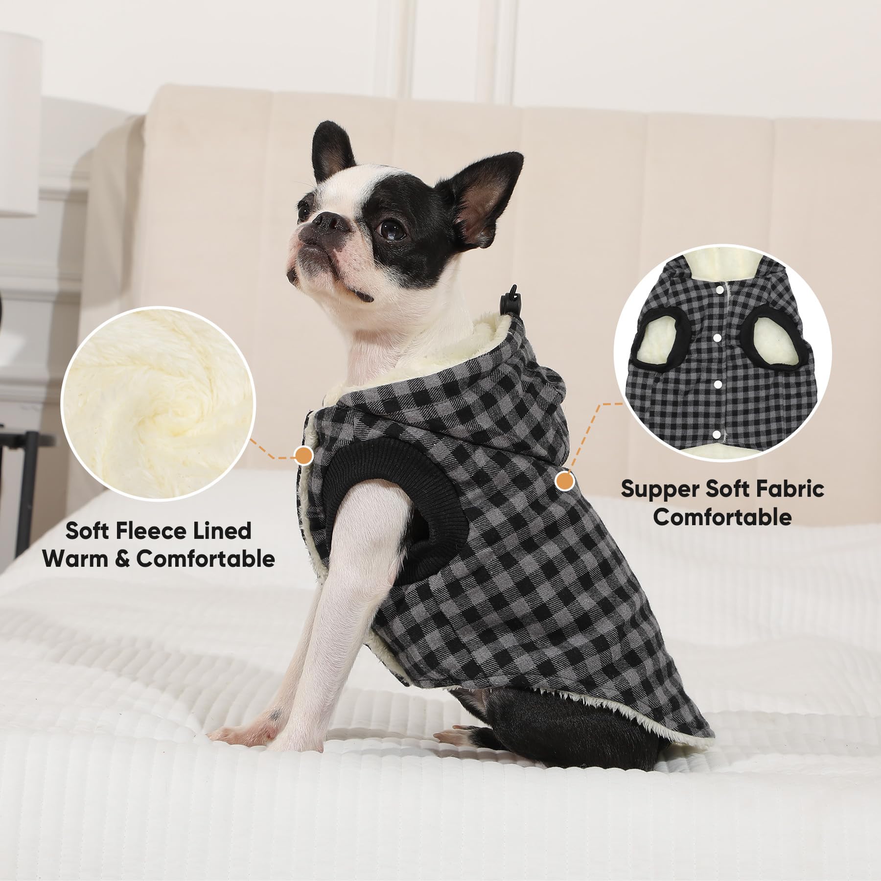 Vecomfy uso diario al exterior, perfecto para paseos invernales
