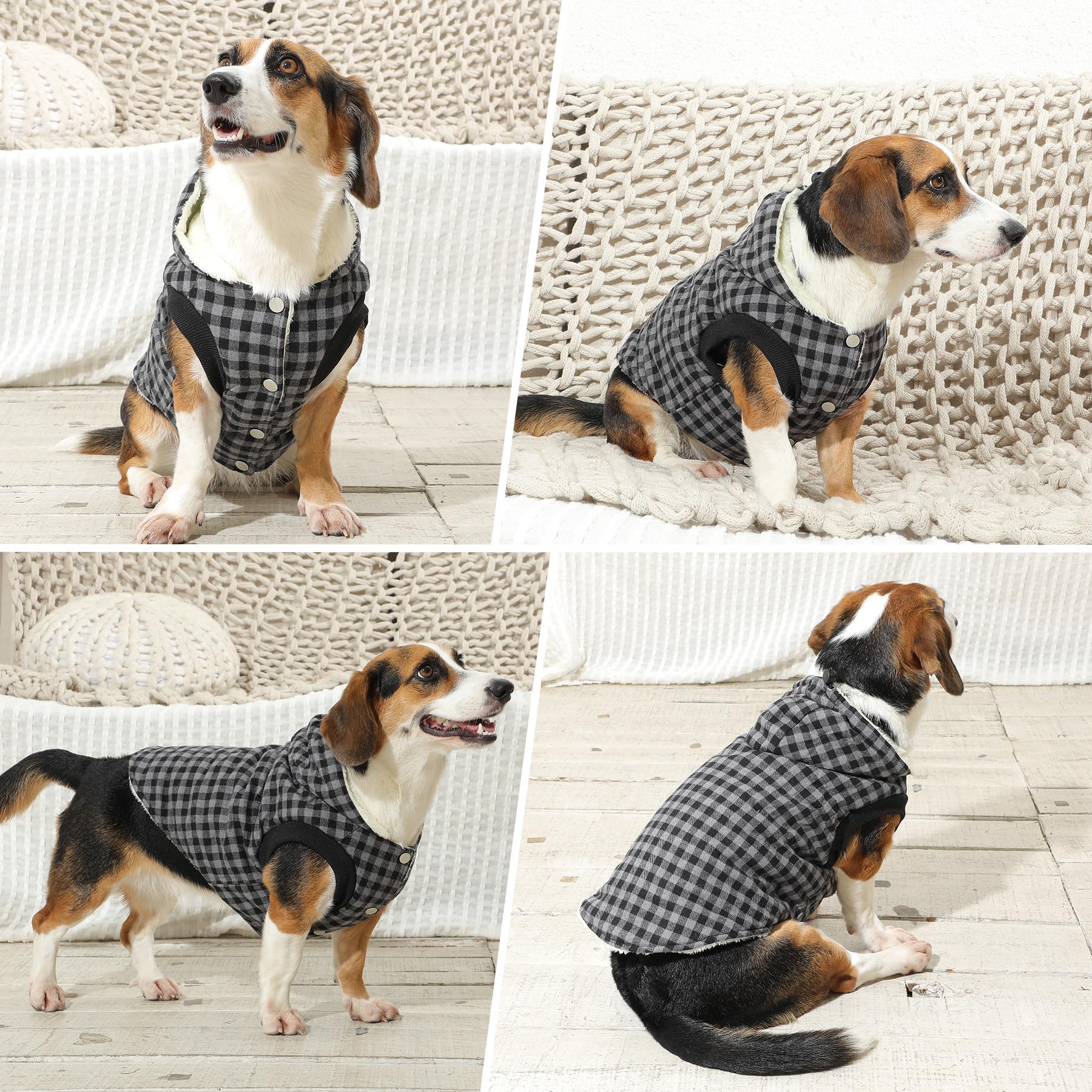Vecomfy forro polar extra cálido mantiene al perro cómodo