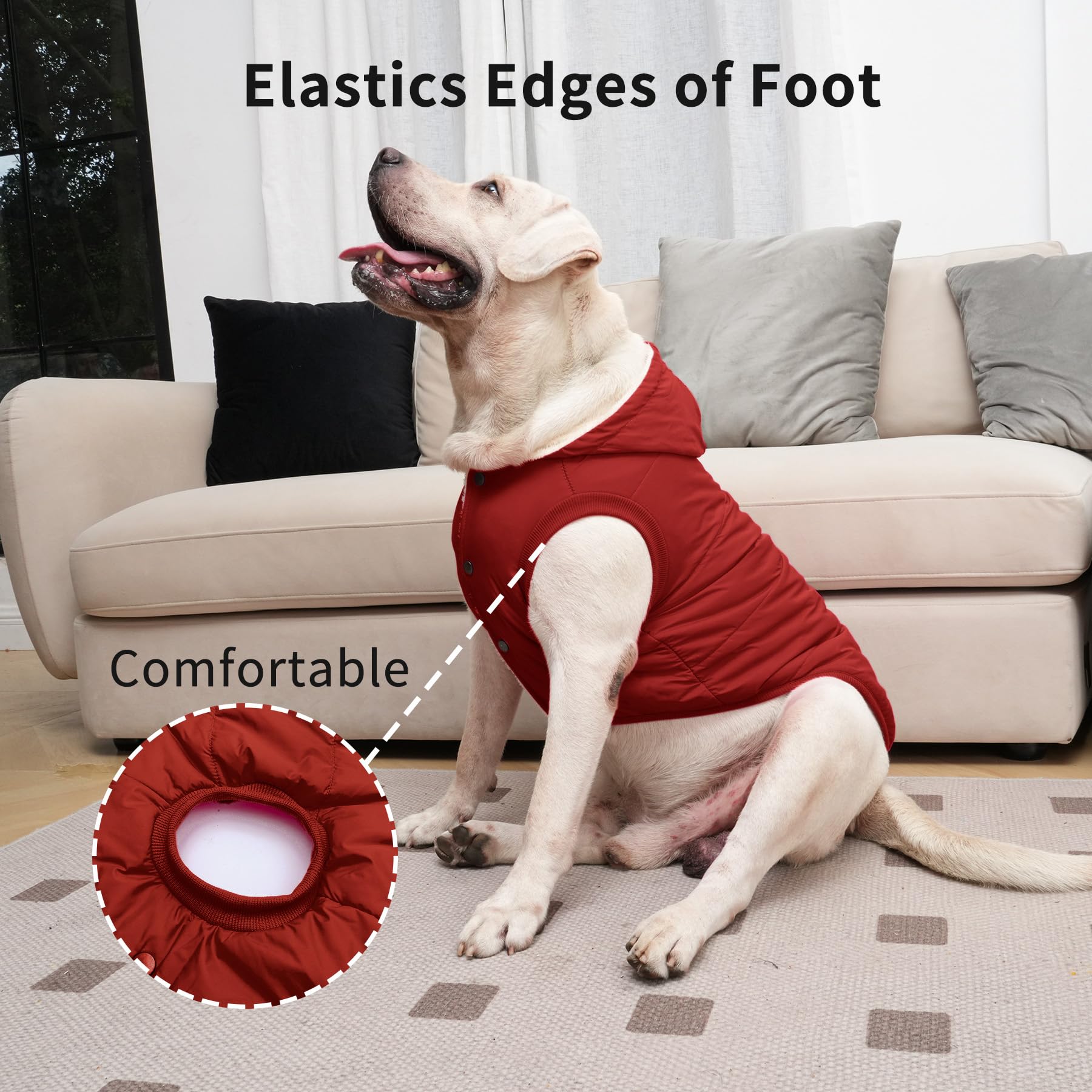 Borde elástico en patas y cintura, ajuste cómodo Vecomfy.