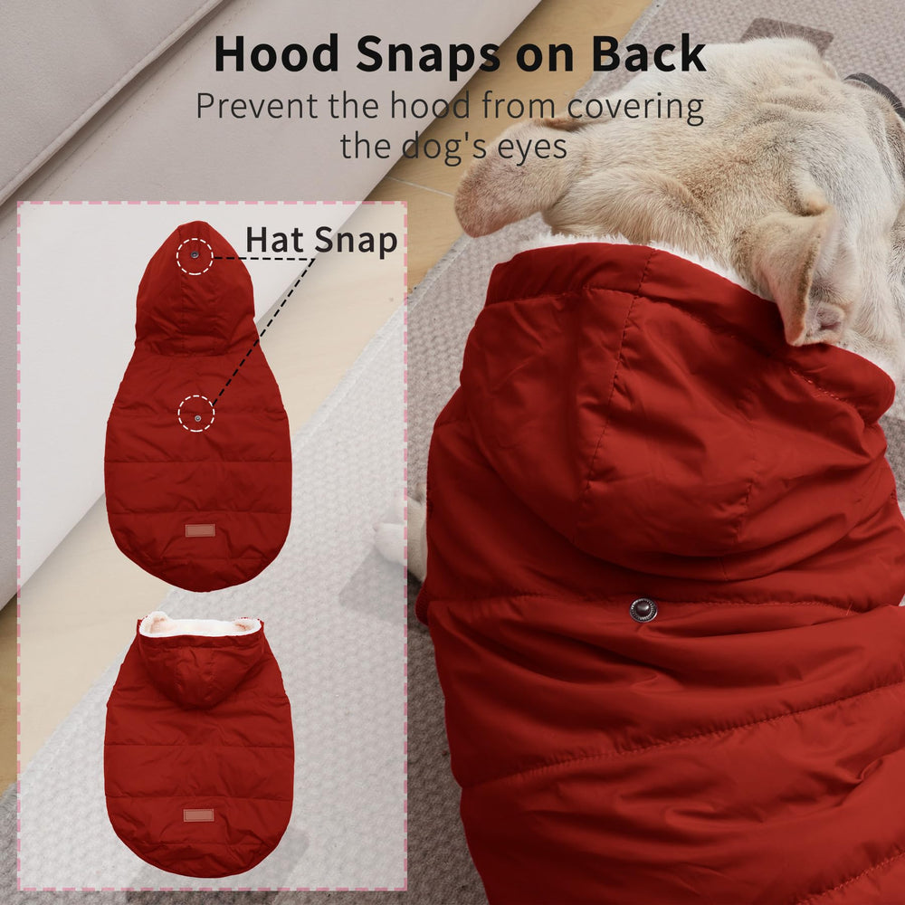 Vecomfy sudadera perro, interior forro polar suave y cálido.
