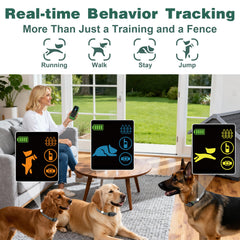 Veconix pantalla de estado en tiempo real facilita monitorear al perro.