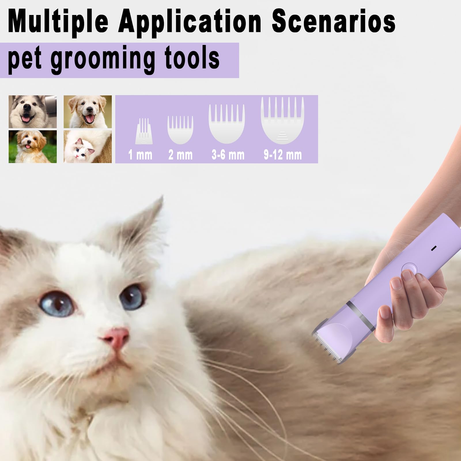 Diseño ergonómico de Veeconn que reduce la fatiga al grooming.