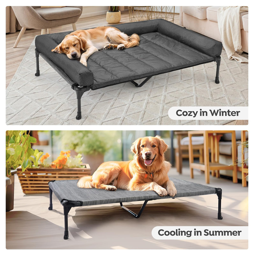 Dimensiones de la cama Veehoo XXL, ideal para razas grandes.